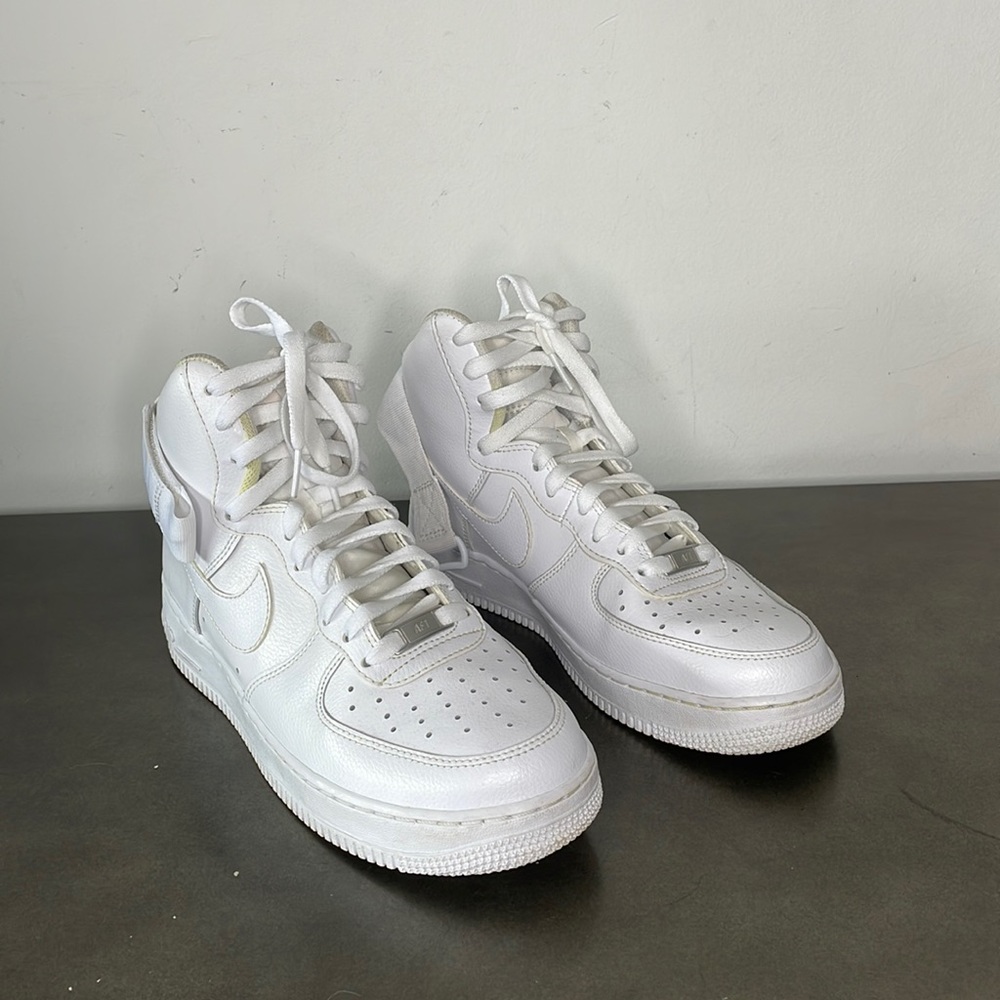 Nike Air Force 1 Hightop Sneakers White Mens Size 8.5 style # 315121-115